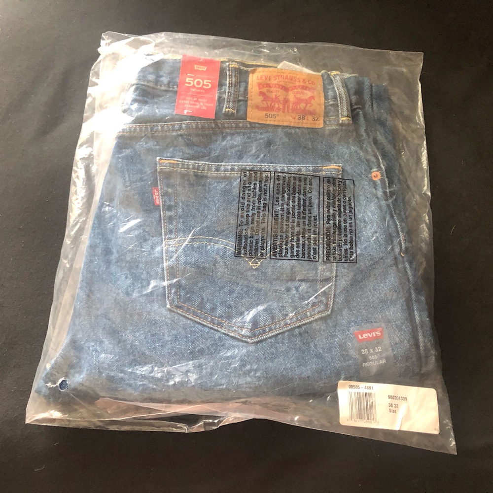 Levi's 505 Regular Straight Cut Mens Jeans
